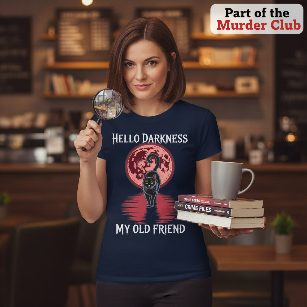 Hello Darkness Cat T-Shirt_prop_inteact