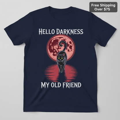 Hello Darkness Cat T-Shirt_clean