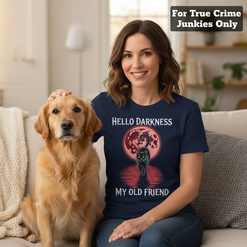 Hello Darkness Cat T-Shirt_pet_companion