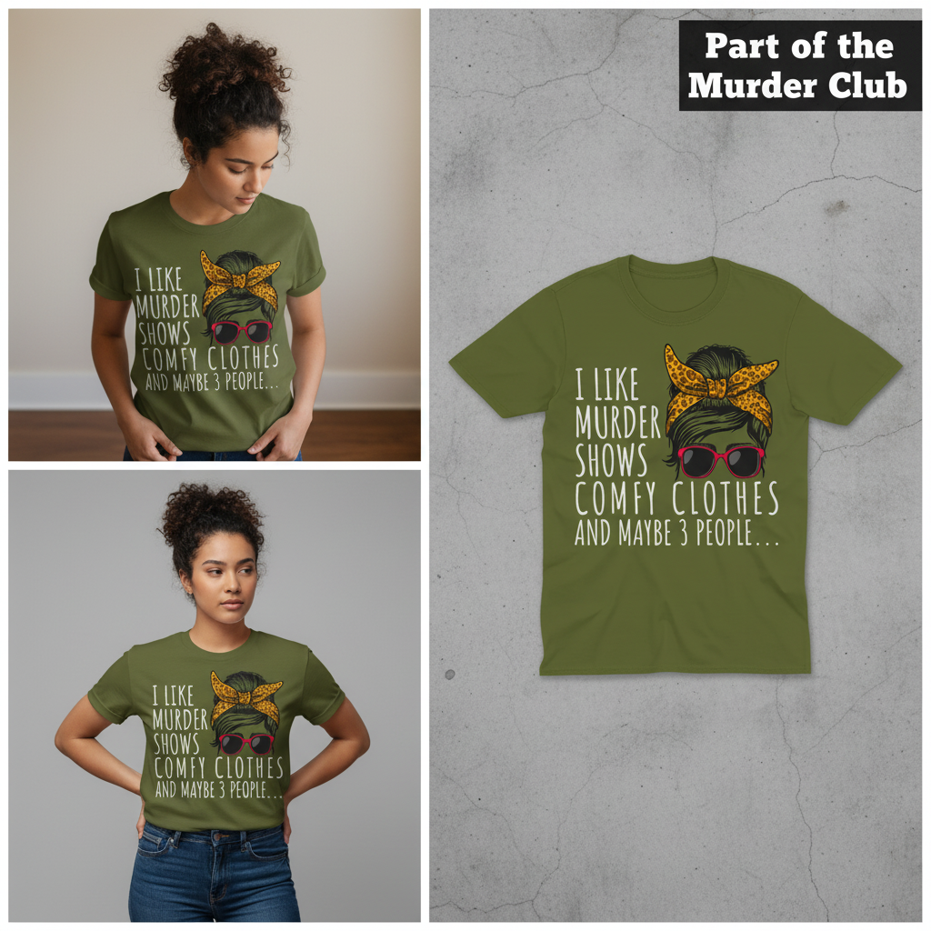 Murder Shows & Chill - T-Shirt_3_panel