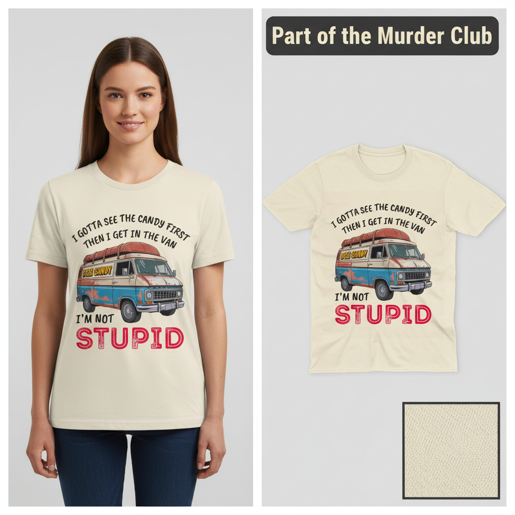 Not Stupid Candy Van T-Shirt_model_flat