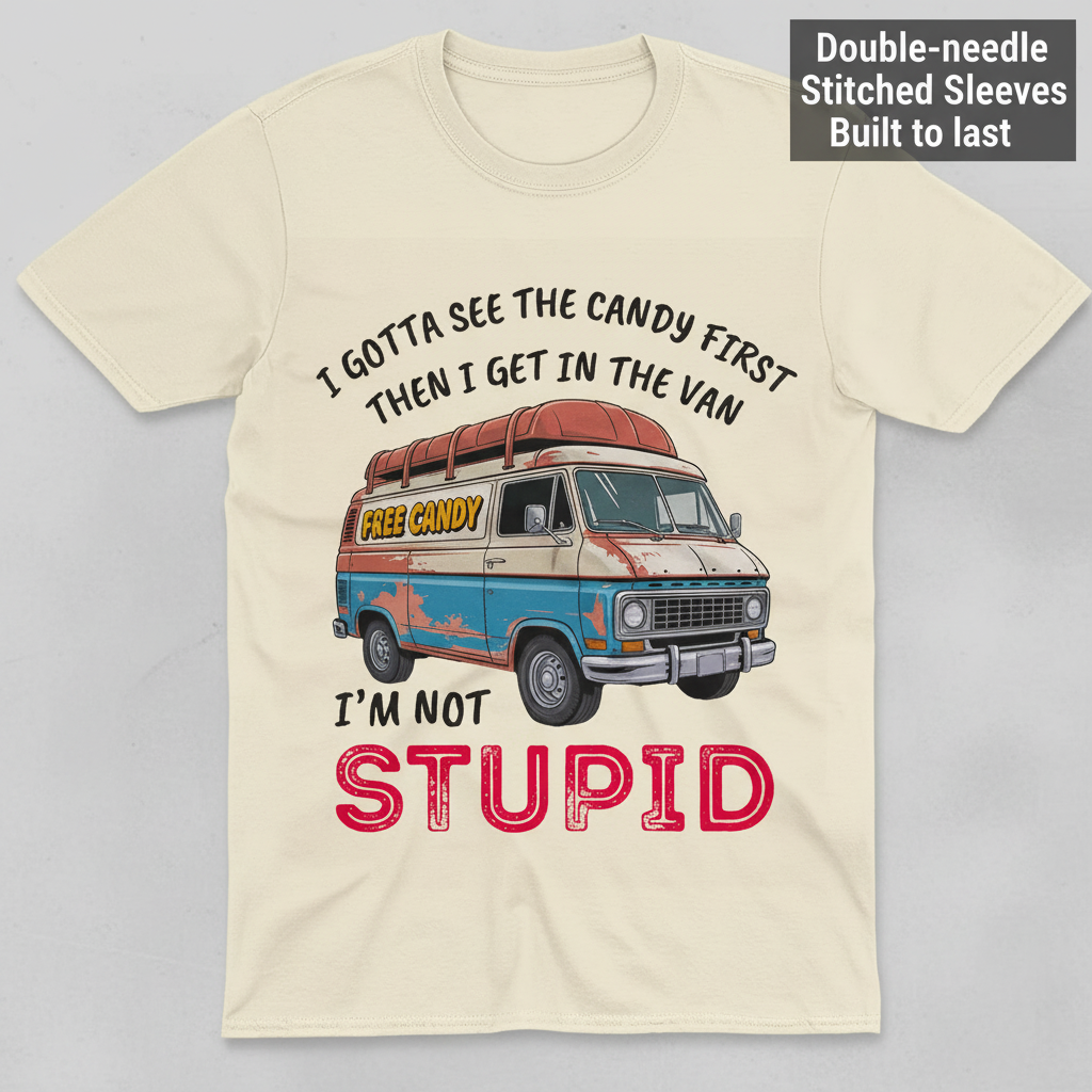Not Stupid Candy Van T-Shirt_clean