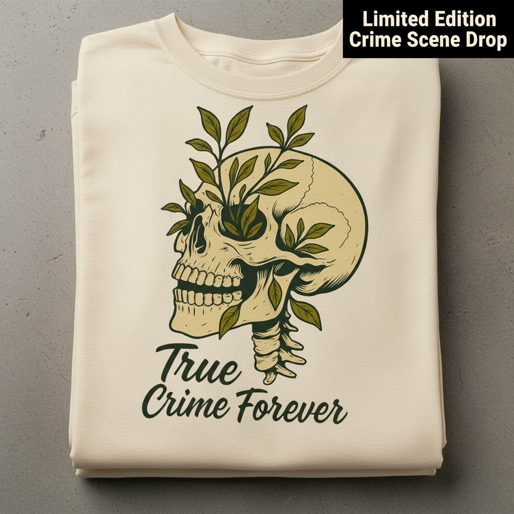 True Crime Forever T-Shirt_stacked_flatlay