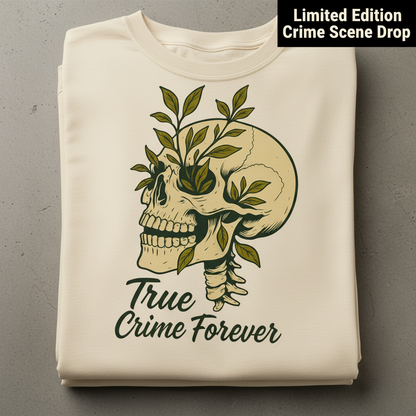 True Crime Forever T-Shirt_stacked_flatlay