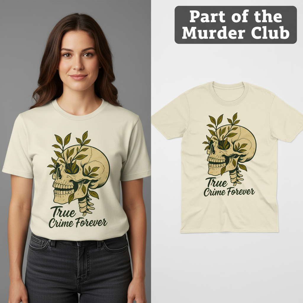 True Crime Forever T-Shirt_model_flat