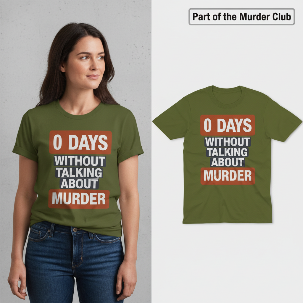 0 Days Without Talking About Murder T-Shirt_model_flat