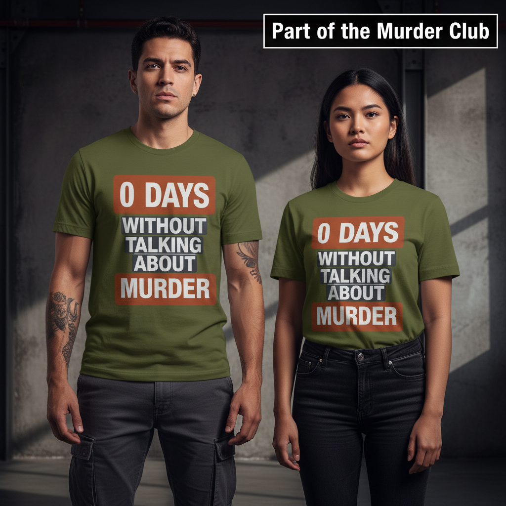 0 Days Without Talking About Murder T-Shirt_stoic