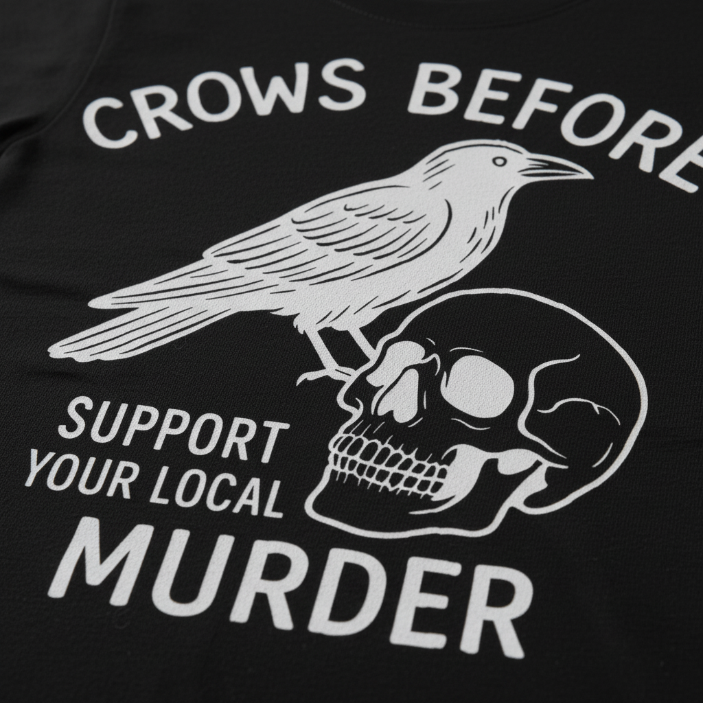 Support Your Local Murder T-Shirt_closeup