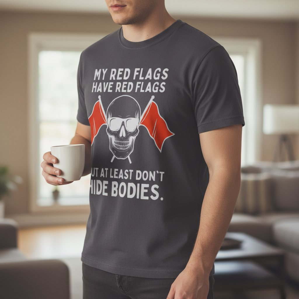 Red Flags Skull T-Shirt_lifestyle