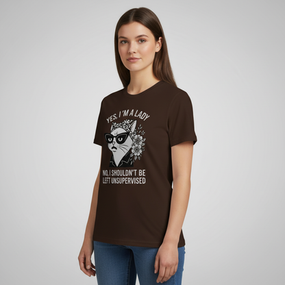 Unsupervised Cat Lady T-Shirt_benefit