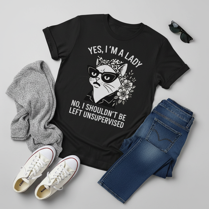 Unsupervised Cat Lady T-Shirt_pairing