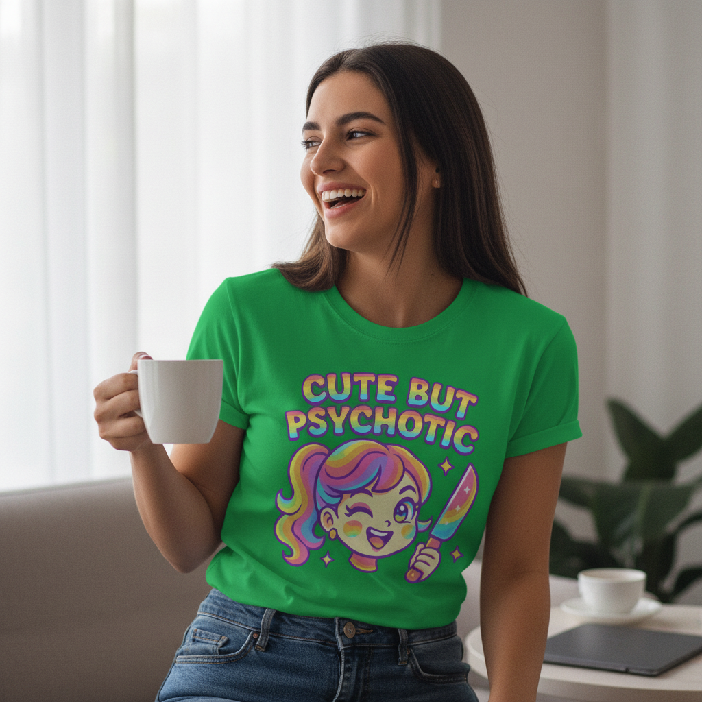 Cute But Psychotic T-Shirt_use