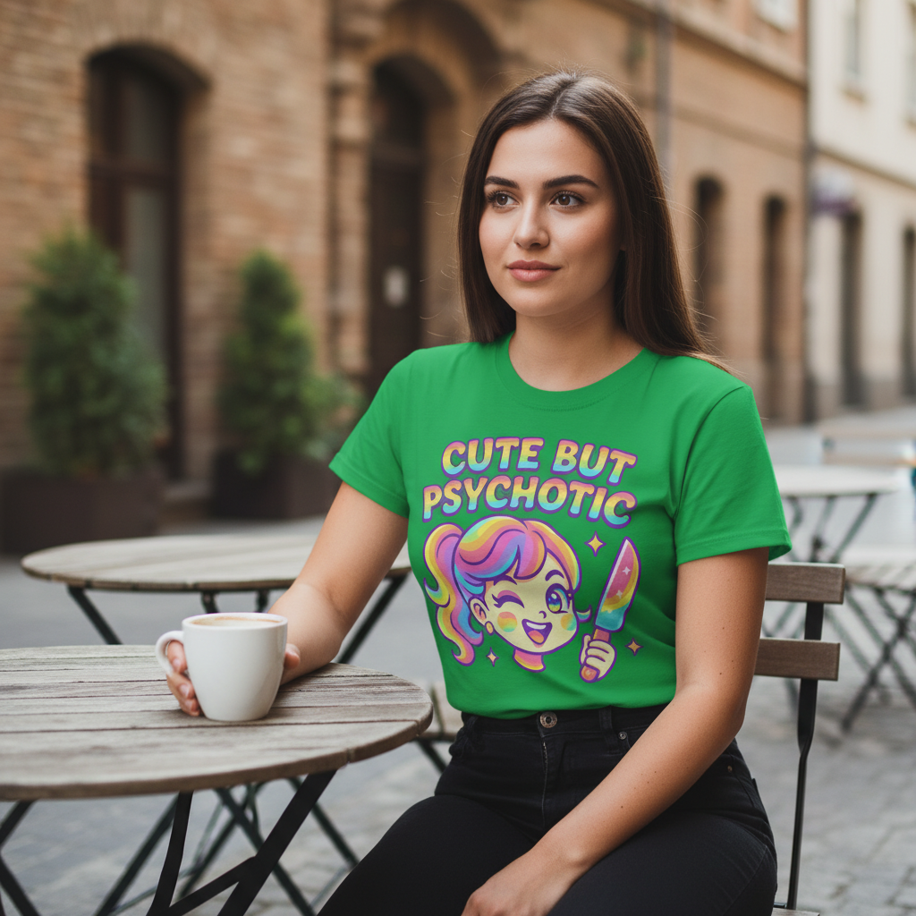 Cute But Psychotic T-Shirt_lifestyle