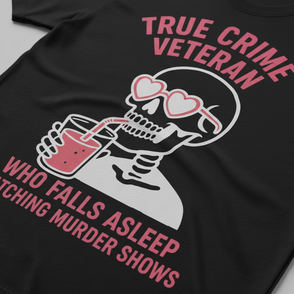 True Crime Veteran T-Shirt_closeup
