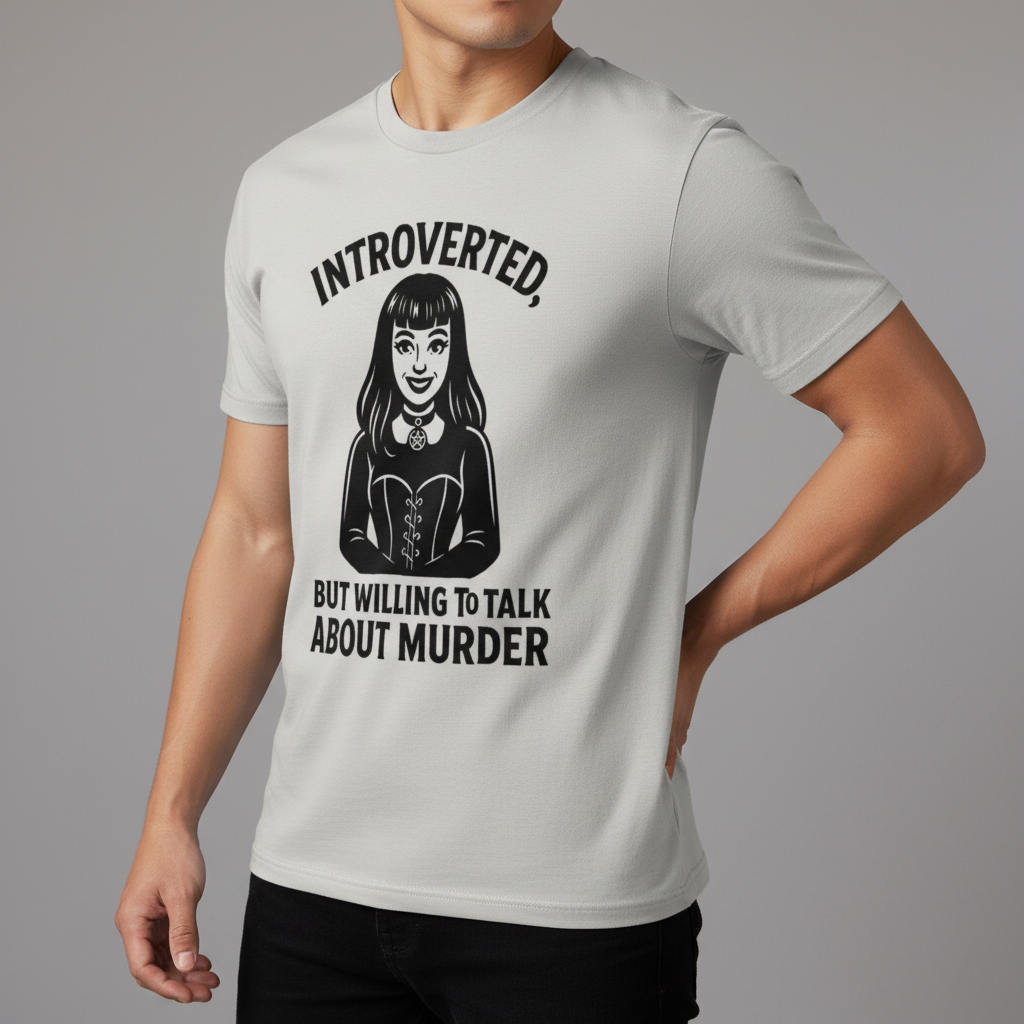 Introverted But Murder Curious T-Shirt_benefit