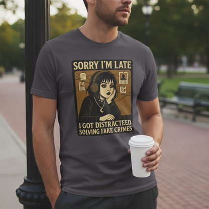 Solving Fake Crimes T-Shirt_lifestyle