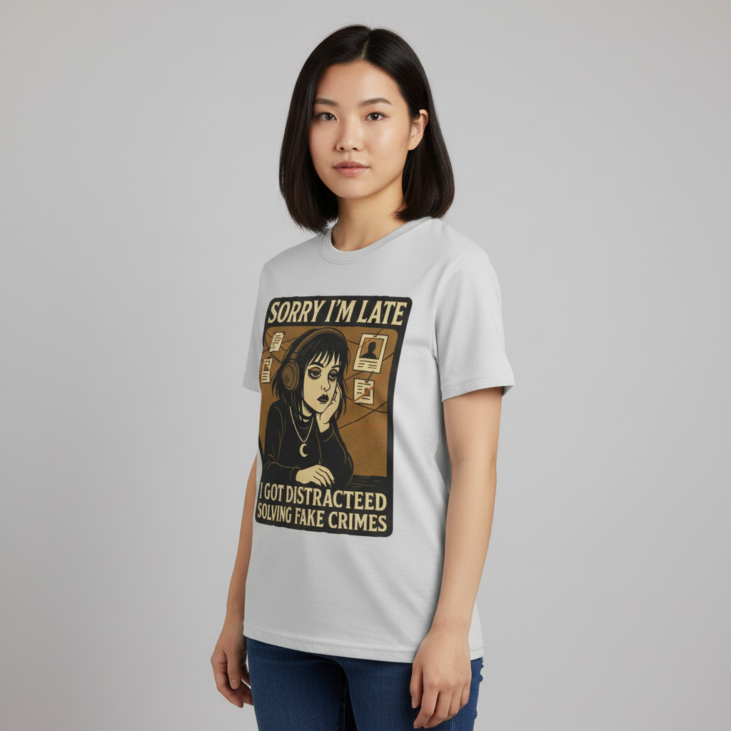 Solving Fake Crimes T-Shirt_benefit
