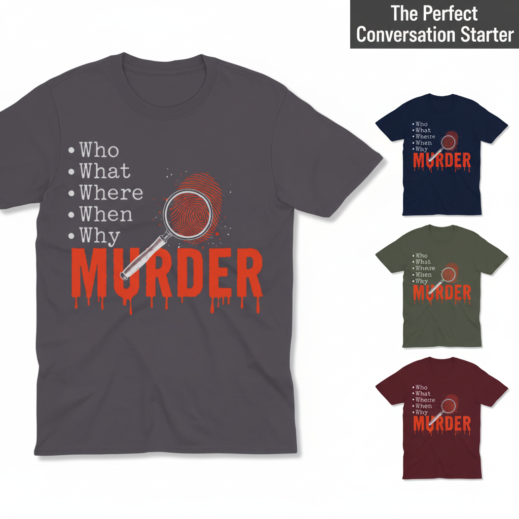 Murder Mystery Questions T-Shirt_color_hero
