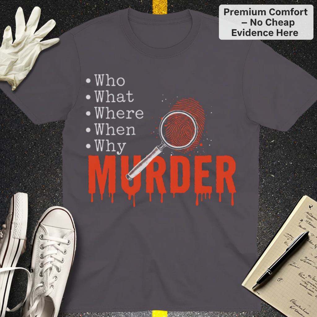 Murder Mystery Questions T-Shirt_clean