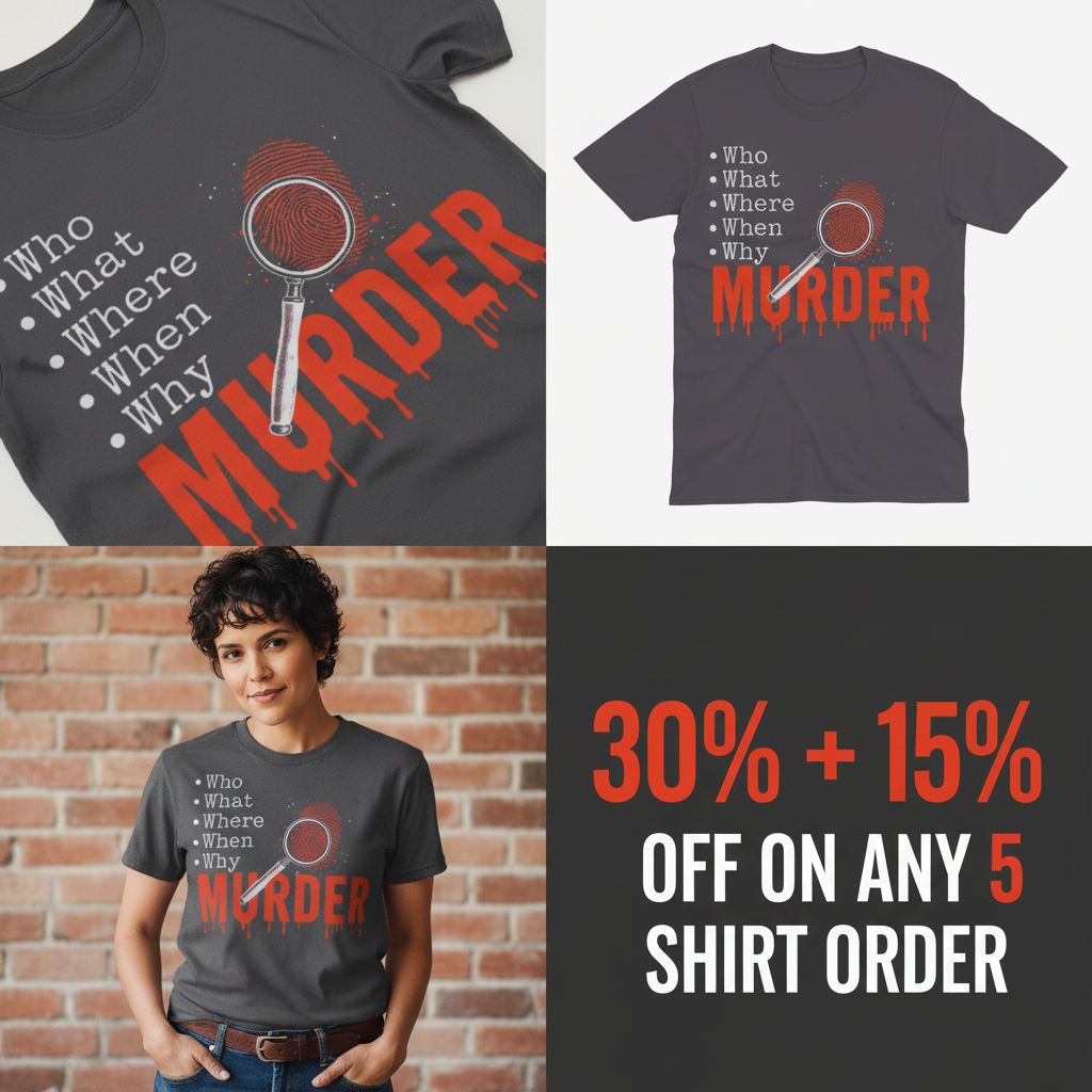 Murder Mystery Questions T-Shirt_4_panel