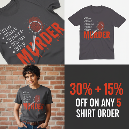 Murder Mystery Questions T-Shirt_4_panel