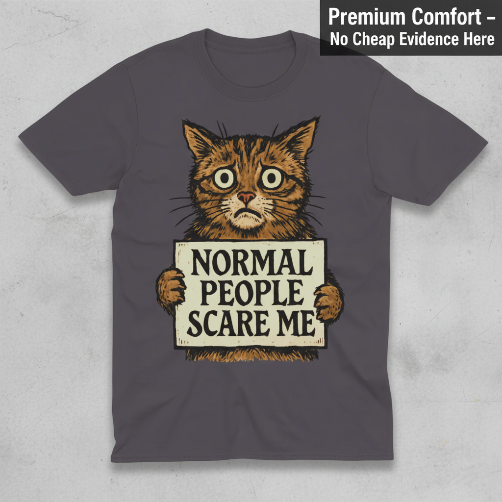 Normal People Scare Me T-Shirt_clean