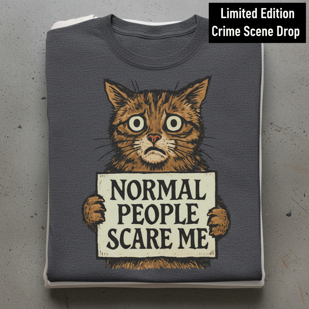 Normal People Scare Me T-Shirt_stacked_flatlay