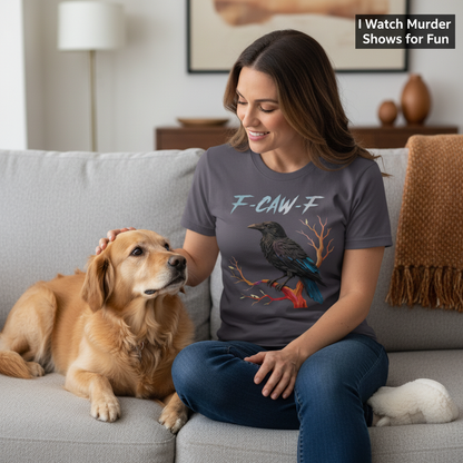 F-CAW-F Raven T-Shirt_pet_companion