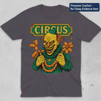 Creepy Circus Clown T-Shirt_clean