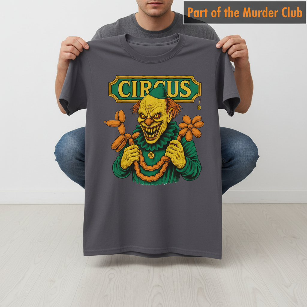 Creepy Circus Clown T-Shirt_dangle