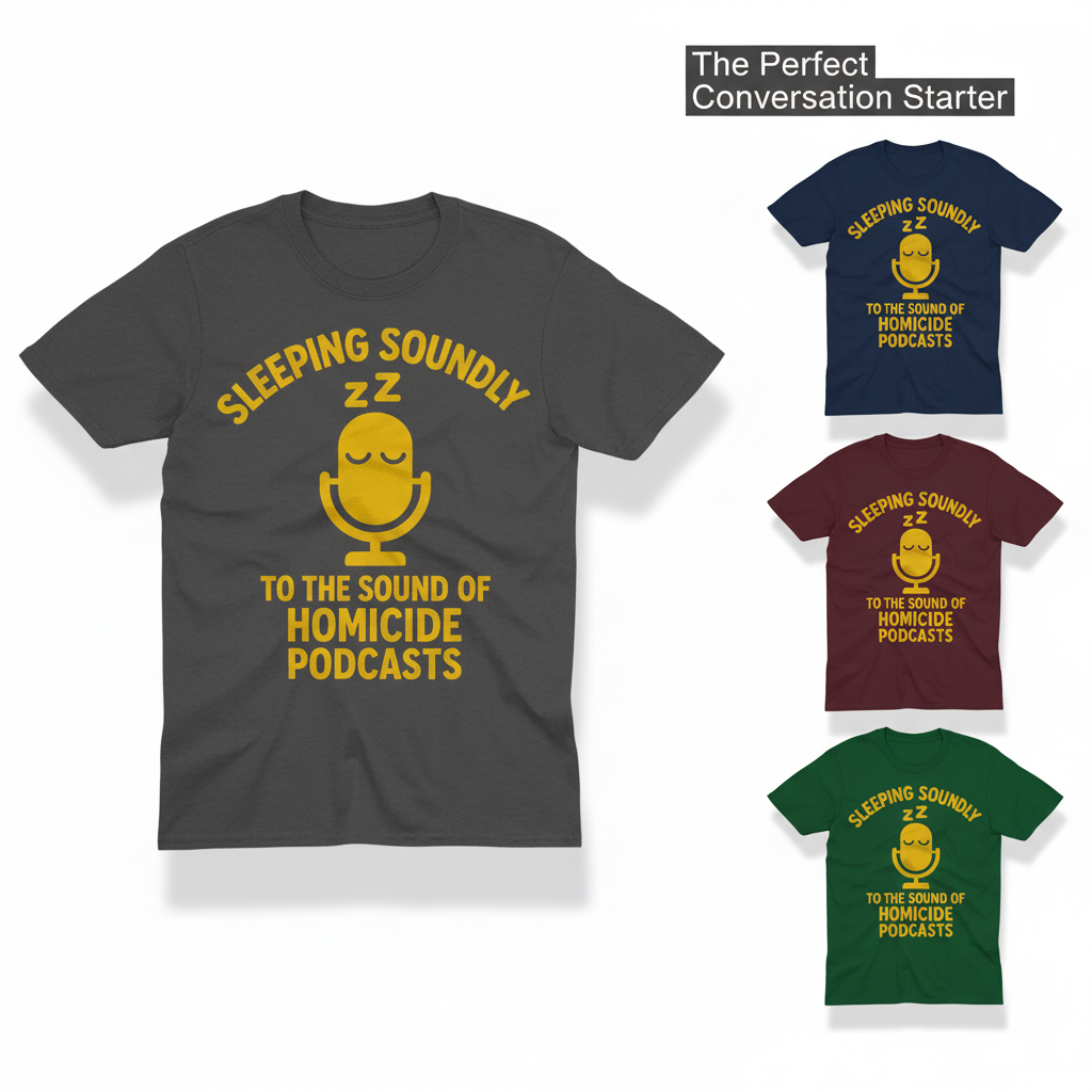 Sleeping Soundly Homicide Podcasts T-Shirt_color_hero