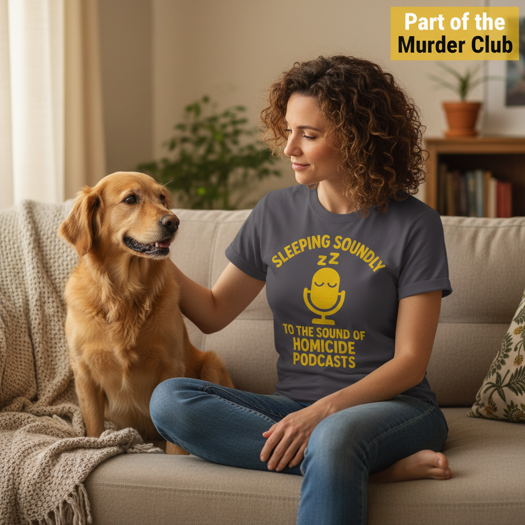 Sleeping Soundly Homicide Podcasts T-Shirt_pet_companion