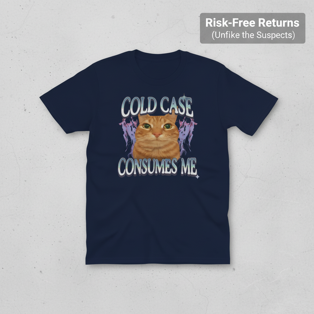 Cold Case Cat T-Shirt_clean