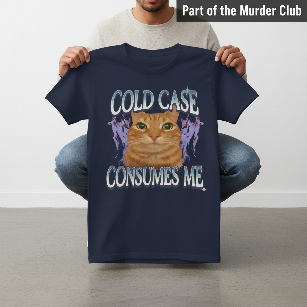 Cold Case Cat T-Shirt_dangle