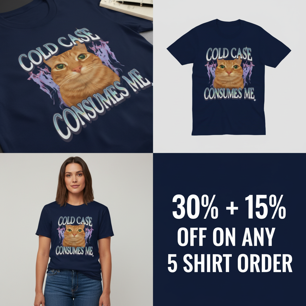 Cold Case Cat T-Shirt_4_panel