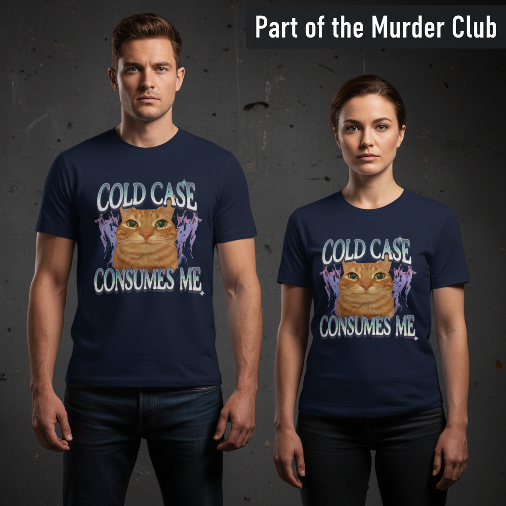 Cold Case Cat T-Shirt_stoic