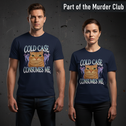 Cold Case Cat T-Shirt_stoic