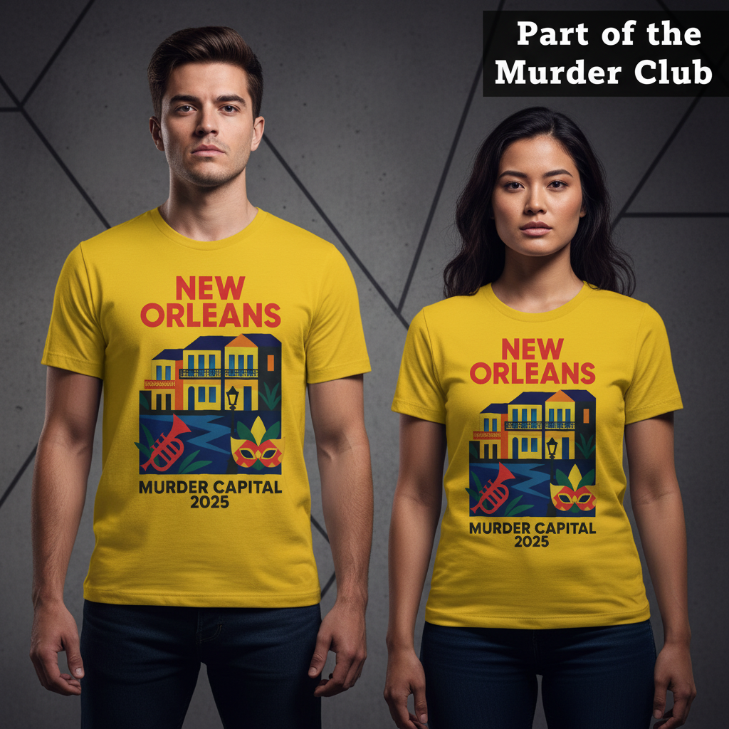 New Orleans Murder Capital 2025 T-Shirt_stoic