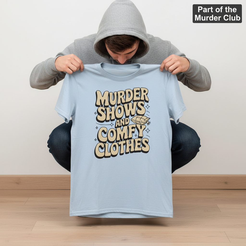 Murder Shows and Comfy Clothes T-Shirt_dangle