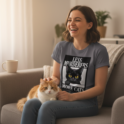 Less Murderers More Cats T-Shirt_use