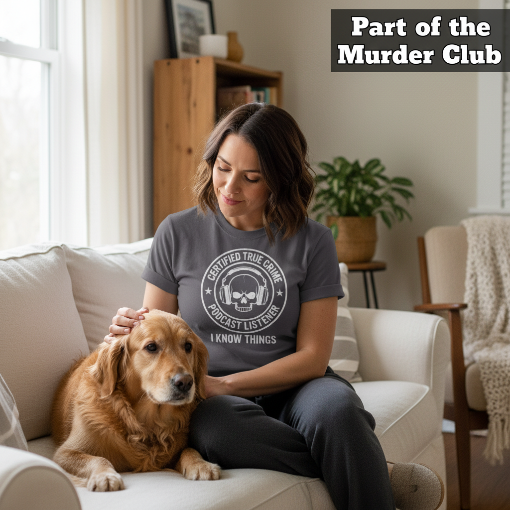 Certified True Crime Listener T-Shirt_pet_companion