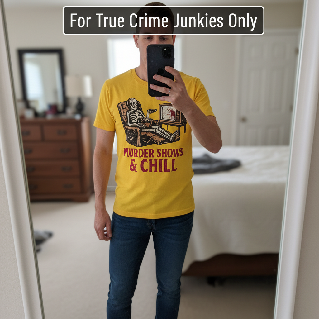 Murder Shows & Chill T-Shirt_mirror_selfie
