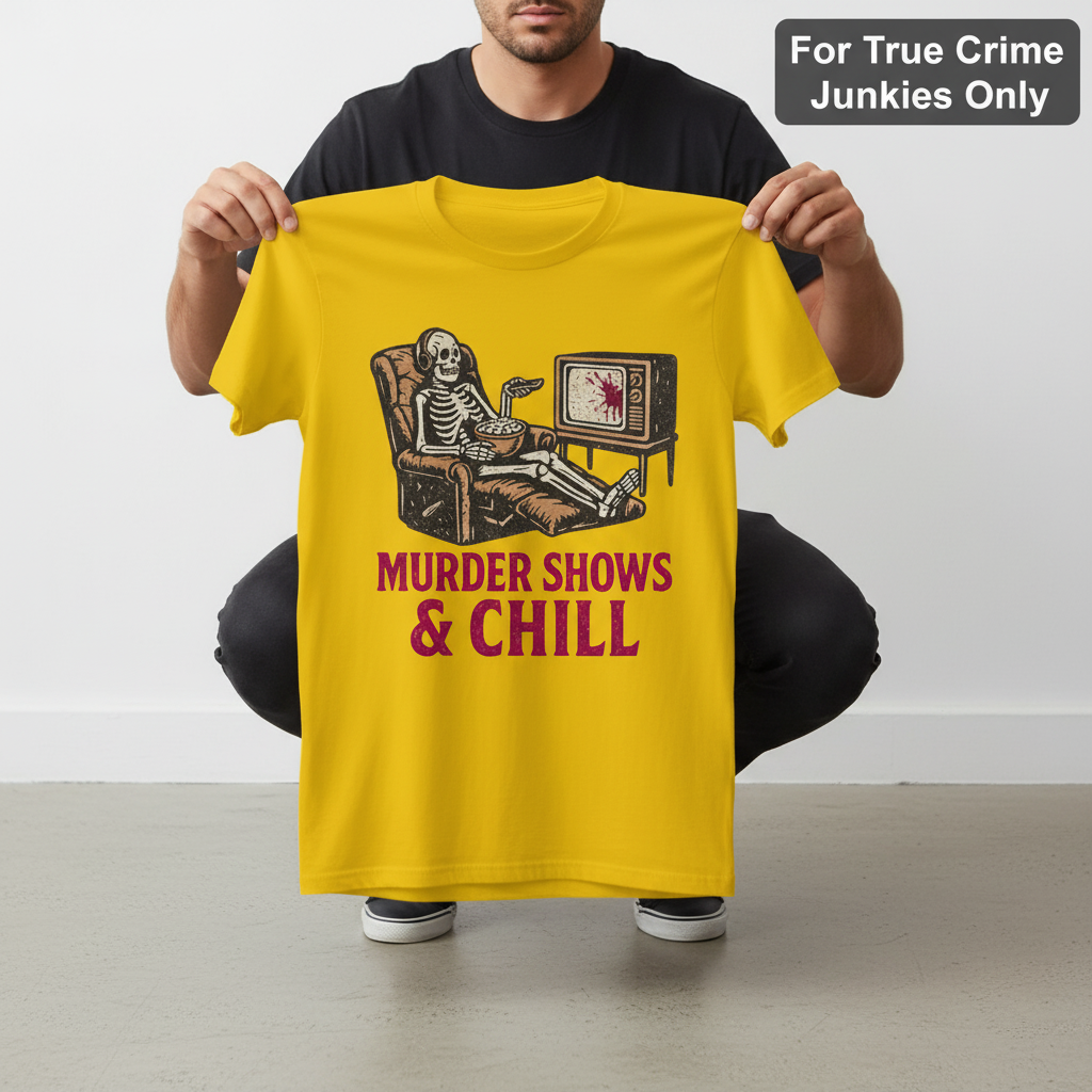 Murder Shows & Chill T-Shirt_dangle