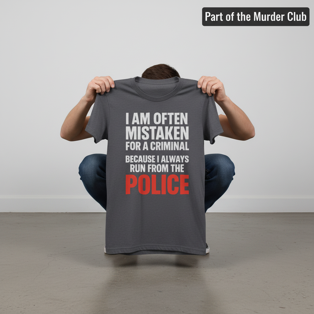 Run from the Police T-Shirt_dangle