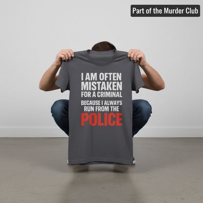 Run from the Police T-Shirt_dangle
