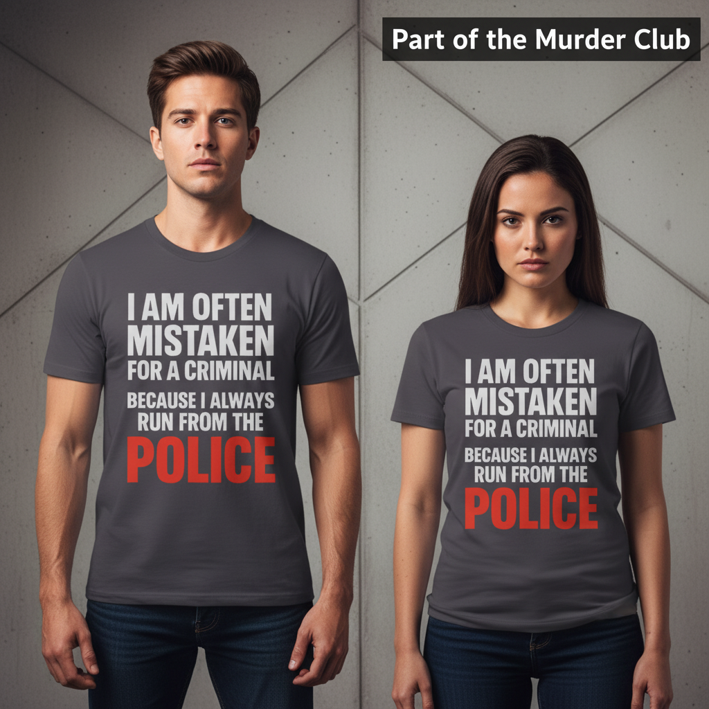 Run from the Police T-Shirt_stoic