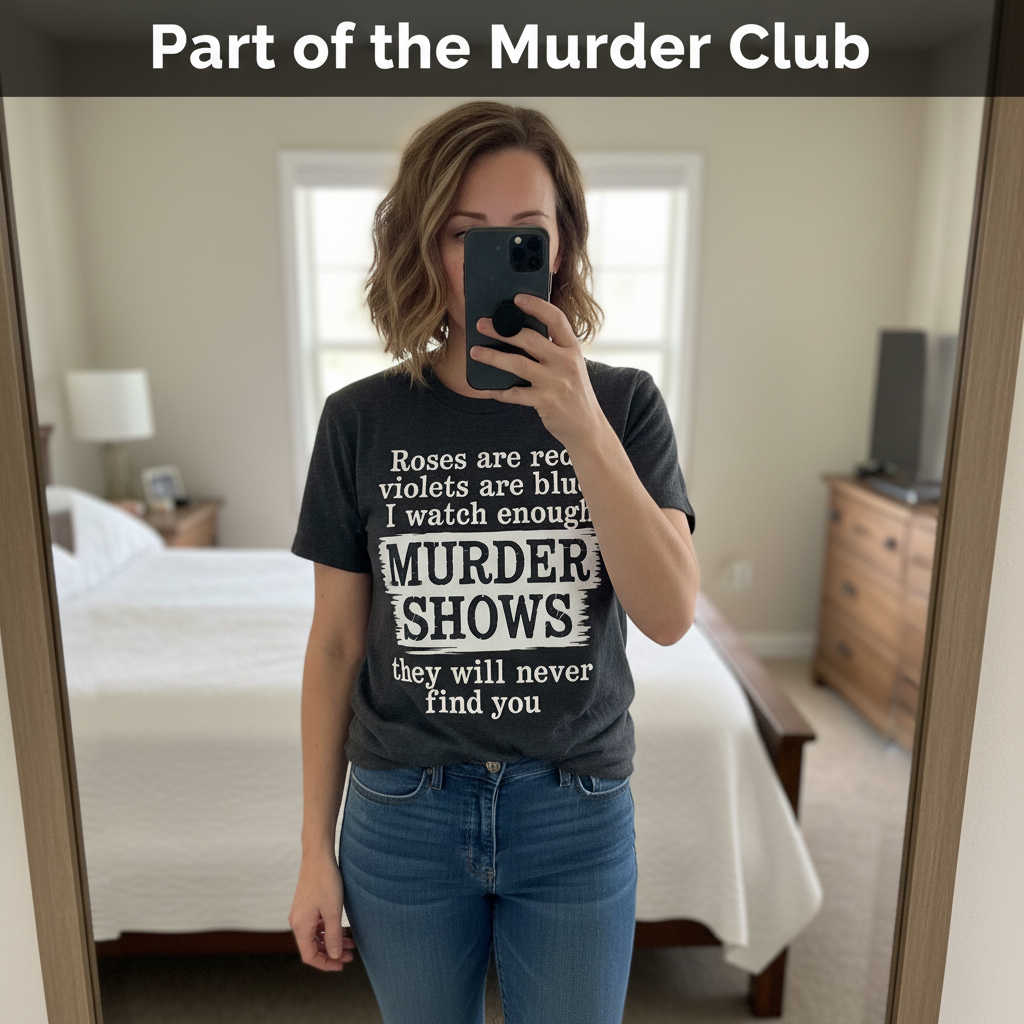Murder Shows Poetry T-Shirt_mirror_selfie