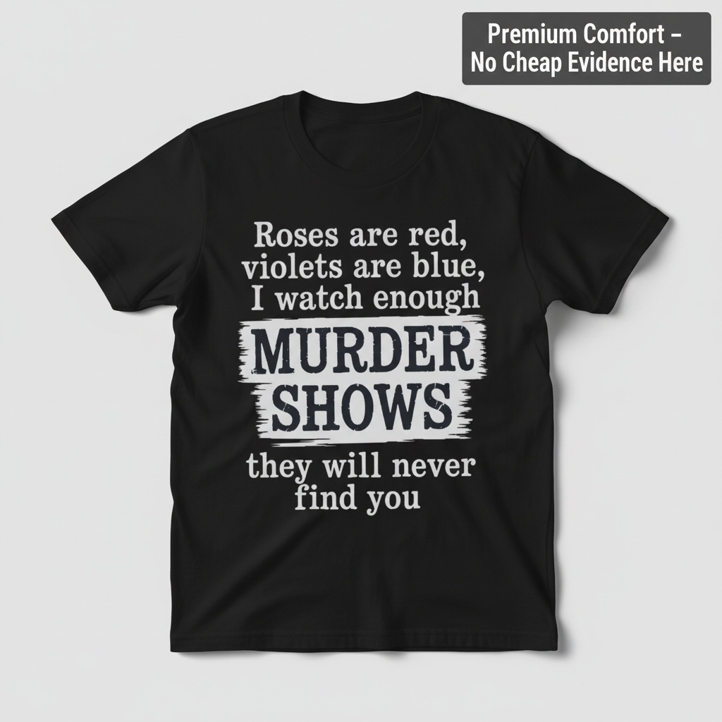 Murder Shows Poetry T-Shirt_clean