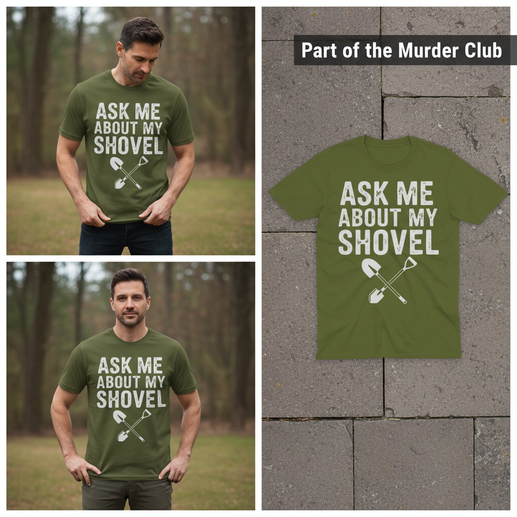 Ask Me About My Shovel T-Shirt_3_panel