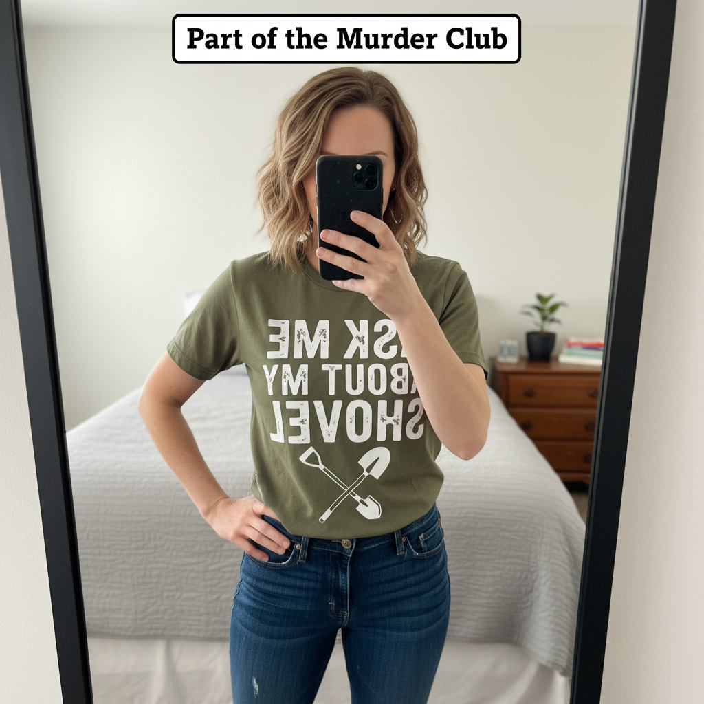 Ask Me About My Shovel T-Shirt_mirror_selfie